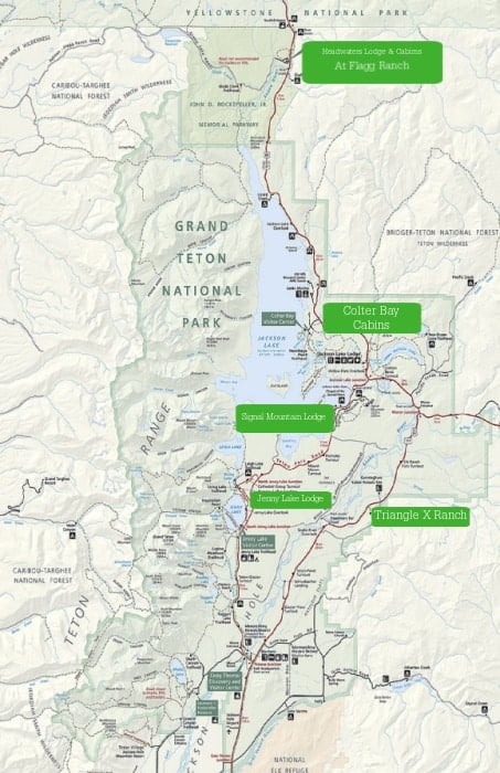 Grand Teton National Park Map