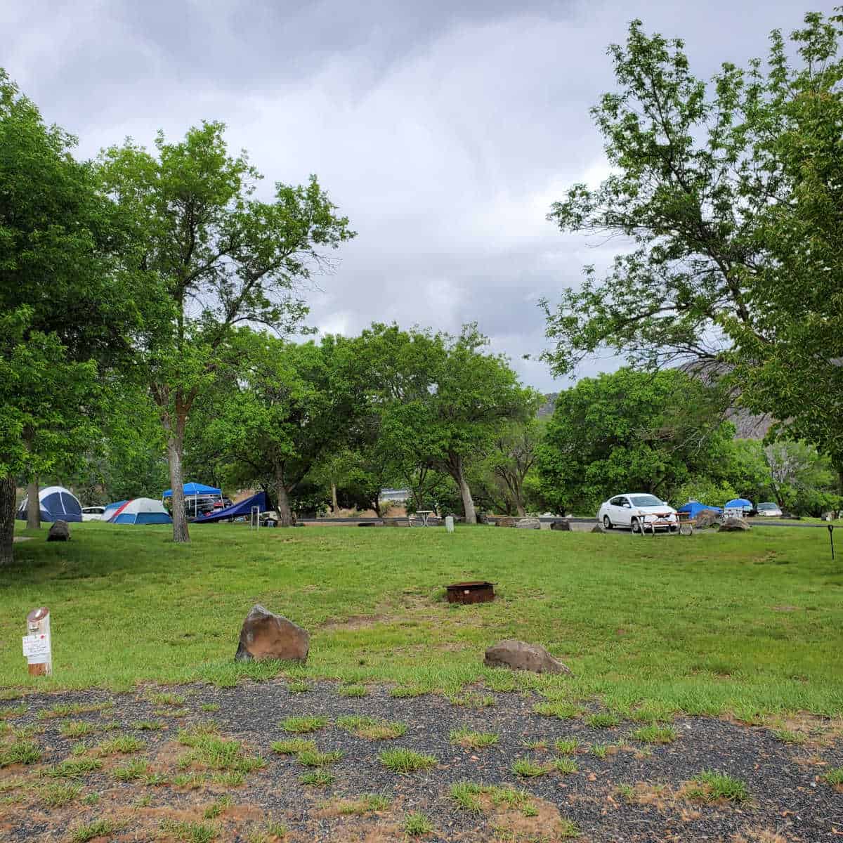 Campsite 1 Spring Canyon Campground Lake Roosevelt National Recreation Area Washington