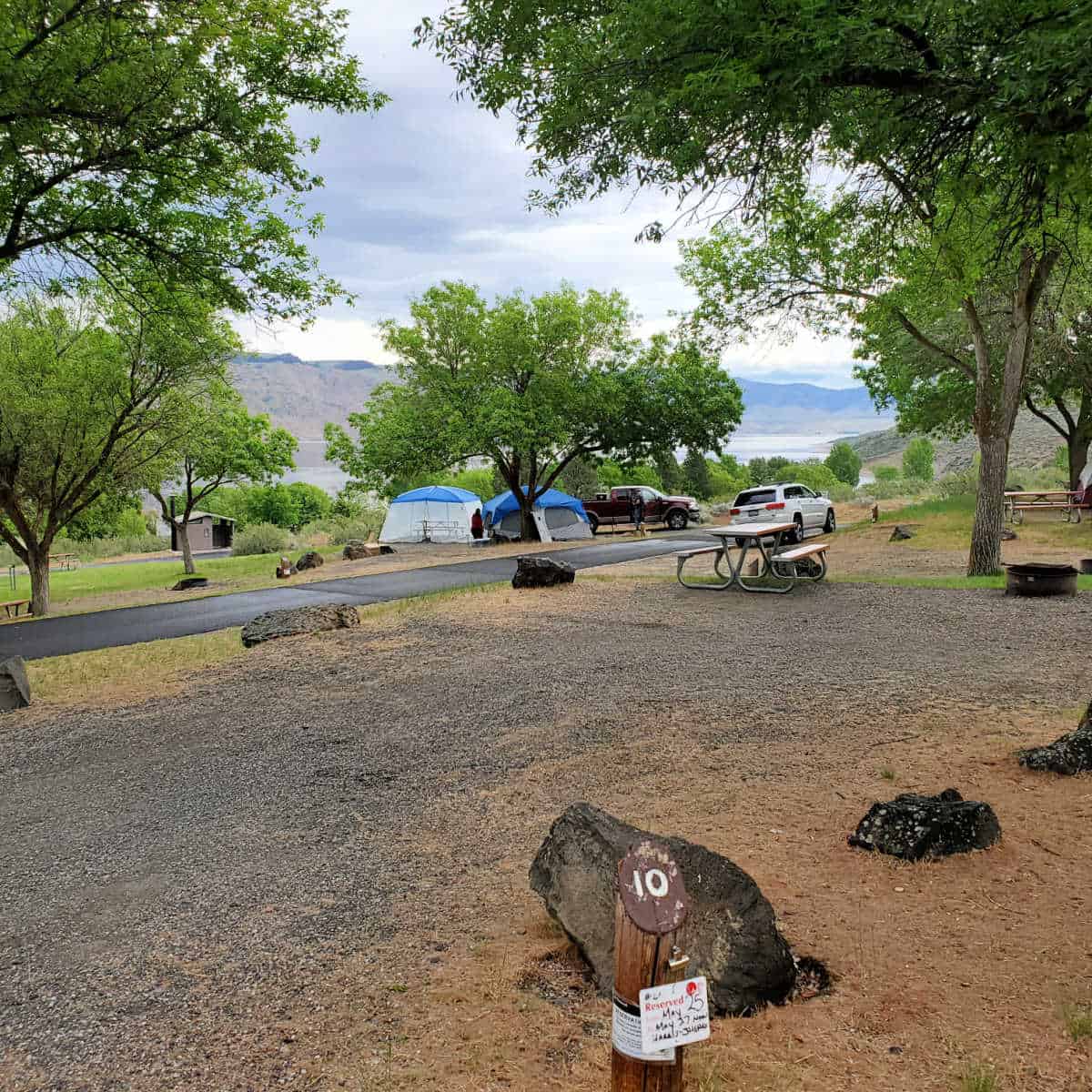 Campsite 10 Spring Canyon Campground Lake Roosevelt National Recreation Area Washington