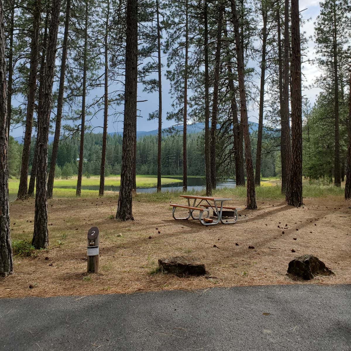 Campsite 2 Kettle River Campground Lake Roosevelt National Recreation Area Washington