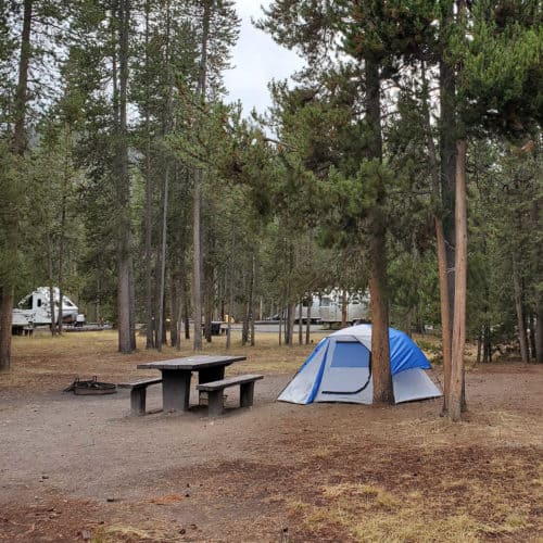 Campsite 29 Madison Campground Yellowstone National Park