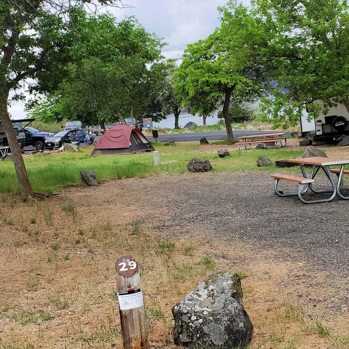 Campsite 29 Spring Canyon Campground Lake Roosevelt National Recreation Area Washington