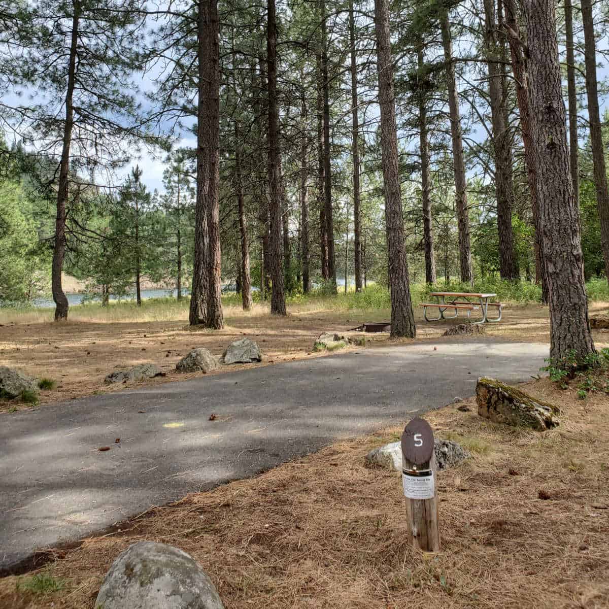 Campsite 5 Kettle River Campground Lake Roosevelt National Recreation Area Washington