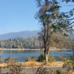 Photo of Cedar Bluff Campground with text "Cedar Bluff Campground Bass Lake California by ParkRangerJohn.com"