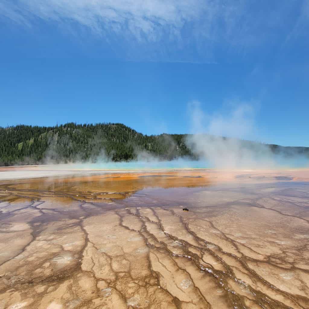 Grand Prismatic Spring in the Midway Geyser