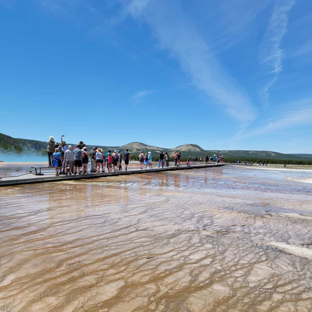 Hiking the Midway Geyser Basin in Yellowstone National Park