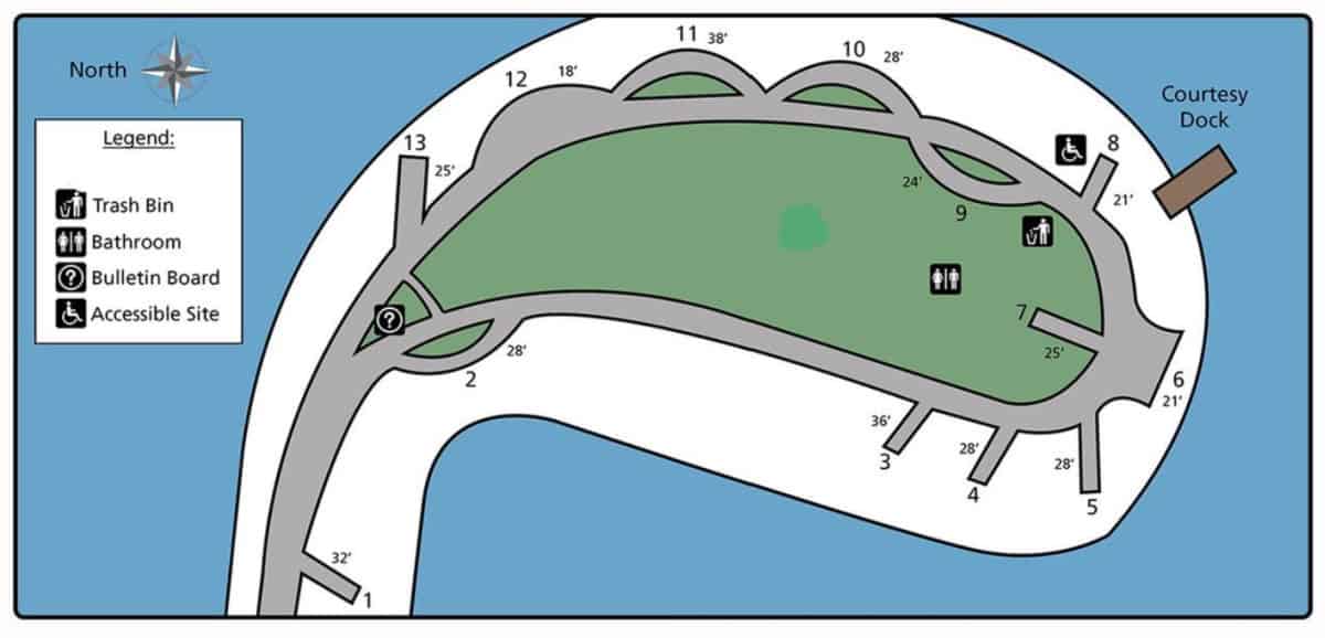 Kettle River Campground Map Lake Roosevelt National Recreation Area