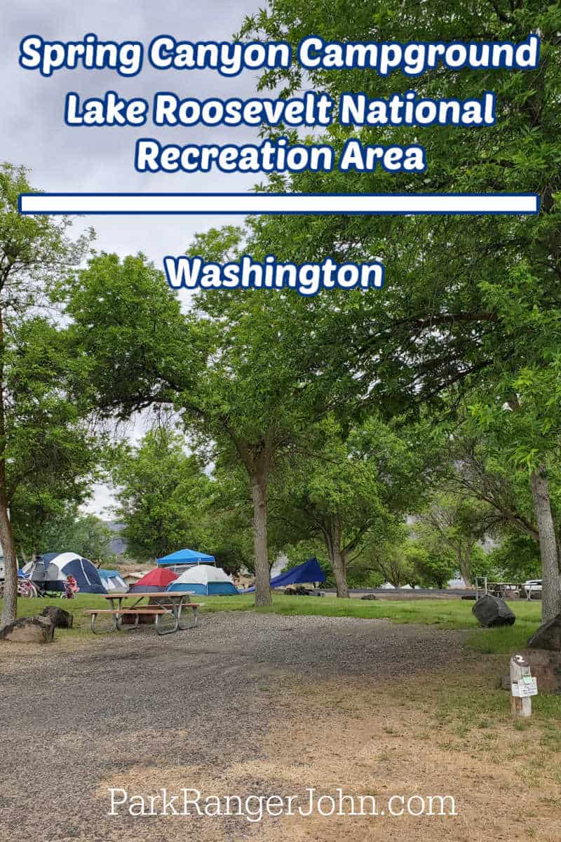 Spring Canyon Campground at Lake Roosevelt National Recreation Area Wa