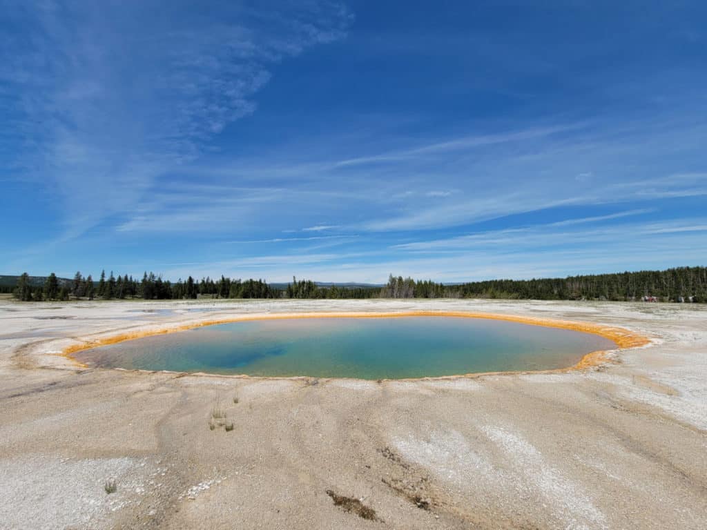 Tourquoise Pool Midway Geyser Basin Yellowstone National Park