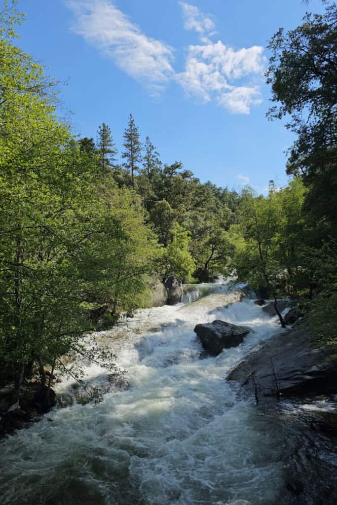 The Falls as Bass Lake, California