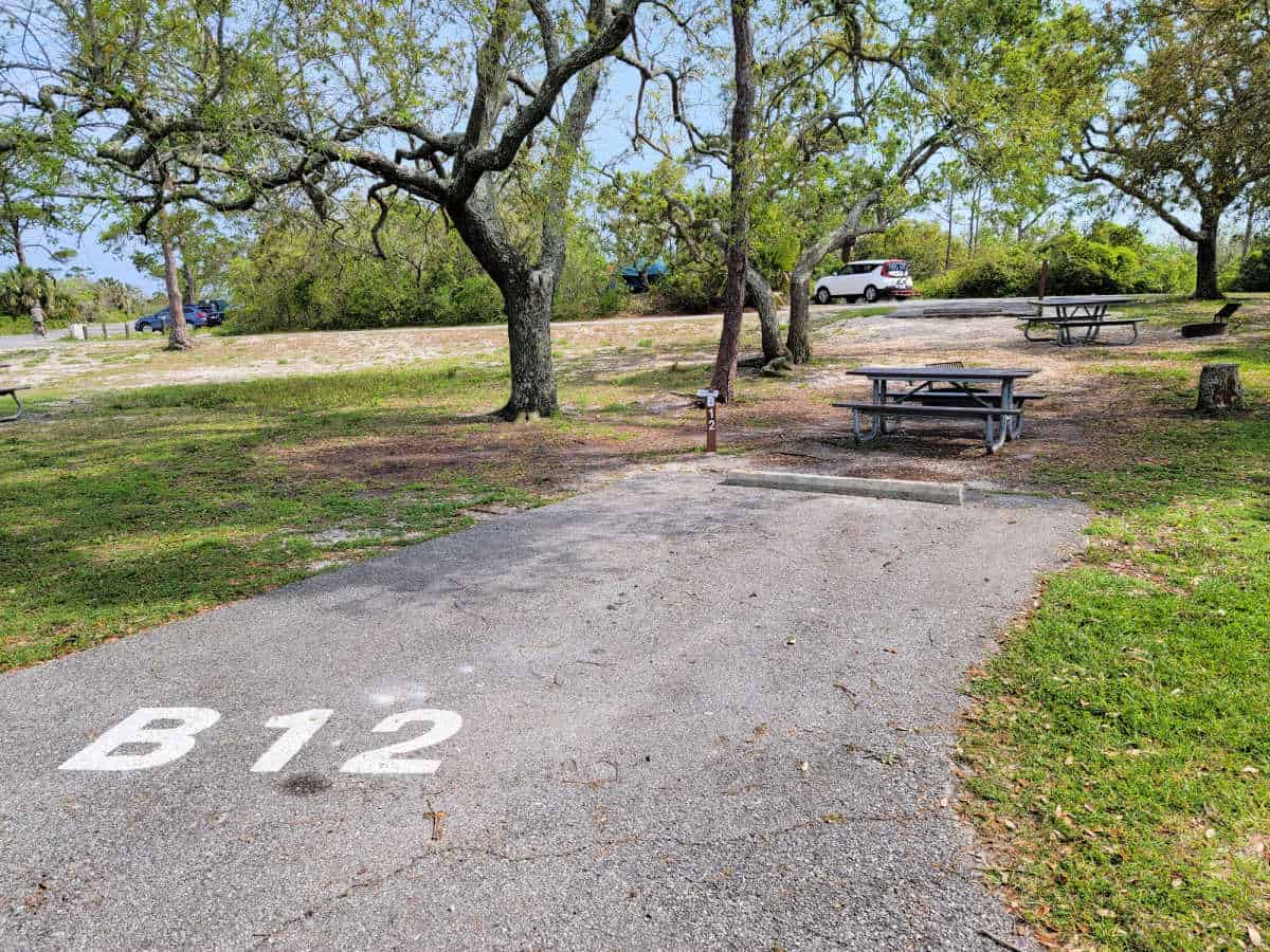 Campsite B12 Fort Pickens Campground Gulf Islands National Seashore Gulf Breeze, Florida