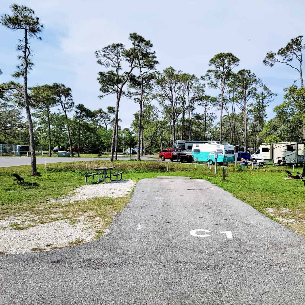 Campsite C1 Fort Pickens Campground Gulf Islands National Seashore Gulf Breeze, Florida