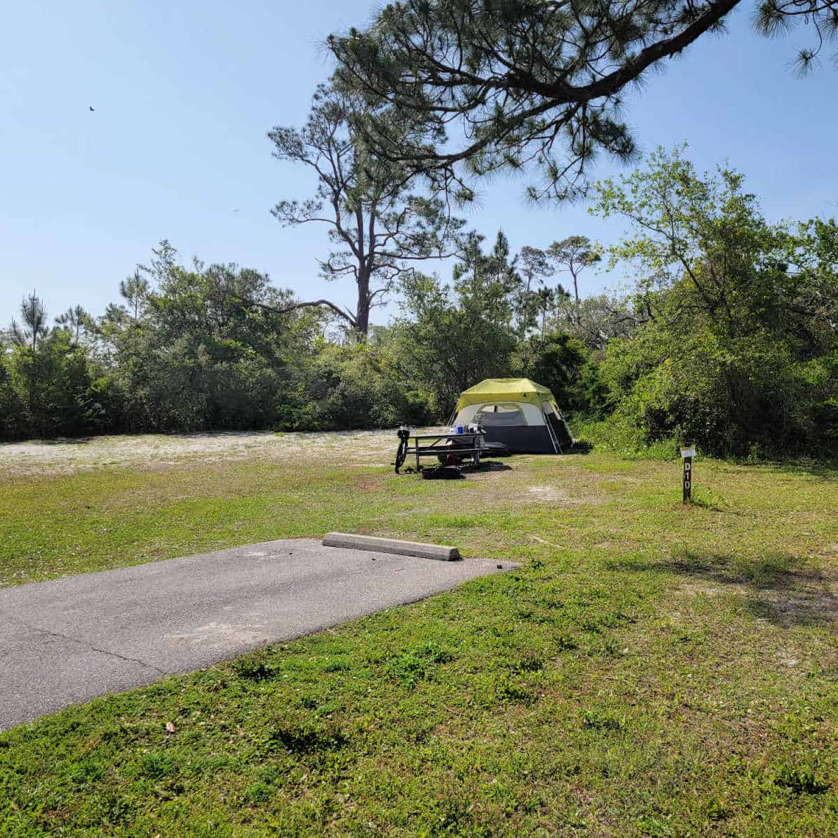 Campsite D10 Fort Pickens Campground Gulf Islands National Seashore Gulf Breeze, Florida