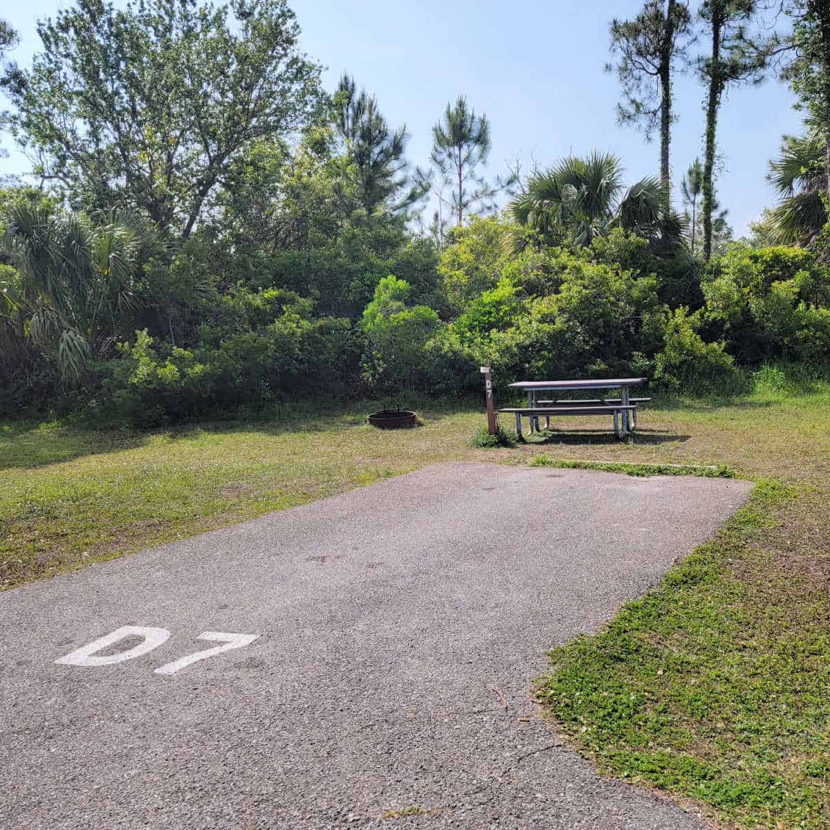 Campsite D7 Fort Pickens Campground Gulf Islands National Seashore Gulf Breeze, Florida