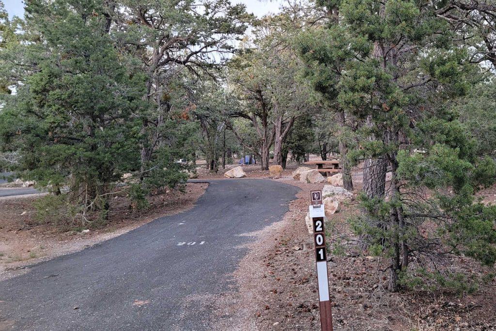 Campsite 201 Mather Campground Grand Canyon National Park