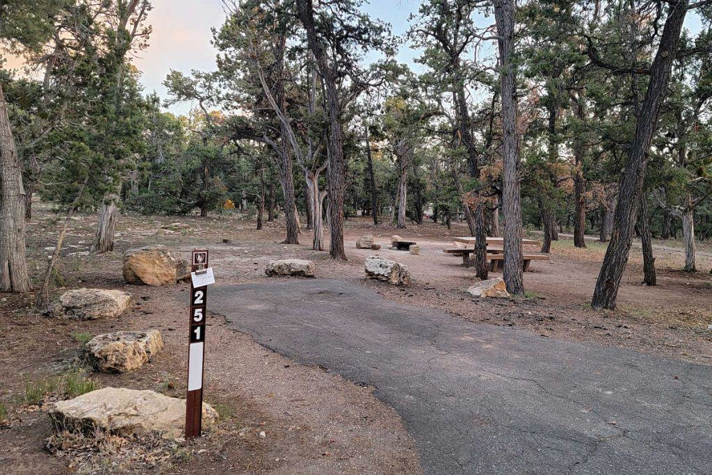 Campsite 251 Mather Campground Grand Canyon National Park