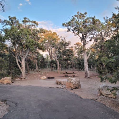 Campsite in Mather Campground Grand Canyon National Park