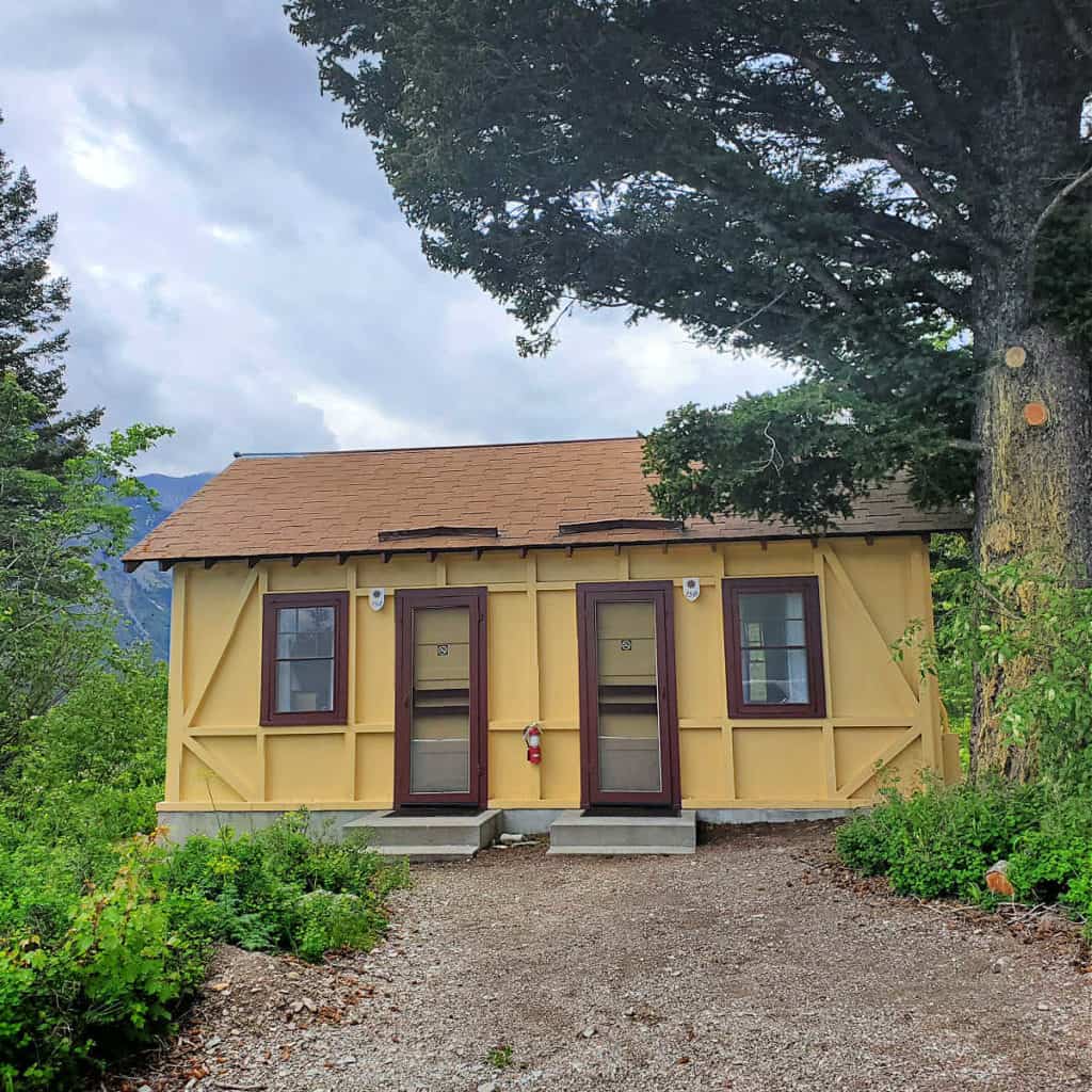 Cabins 15 a and 15b at Rising Sun Motor Inn Glacier National Park