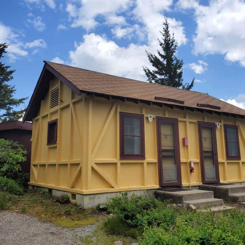 Cabins 9a and 9b at Rising Sun motor Inn Glacier National Park