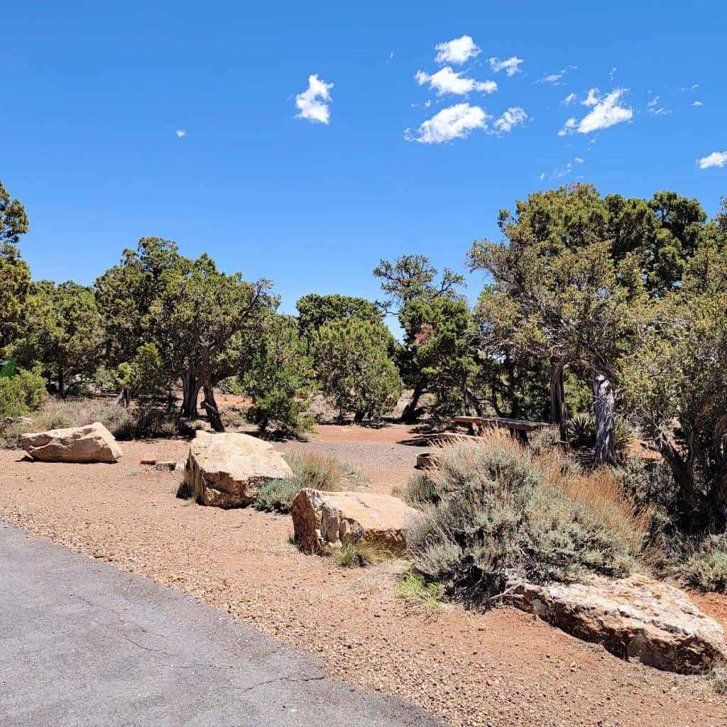 Campsite 5 Desert View Campground Grand Canyon National Park