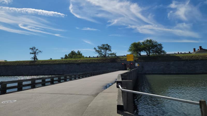 Bridge leading into Fort Monroe National Monument