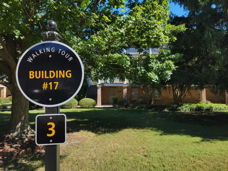 Building 17 sign in Fort Monroe National Monument