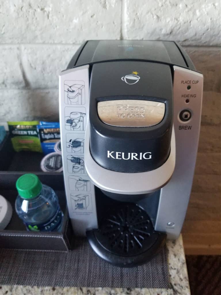 Coffee Maker in room at Kachina Lodge