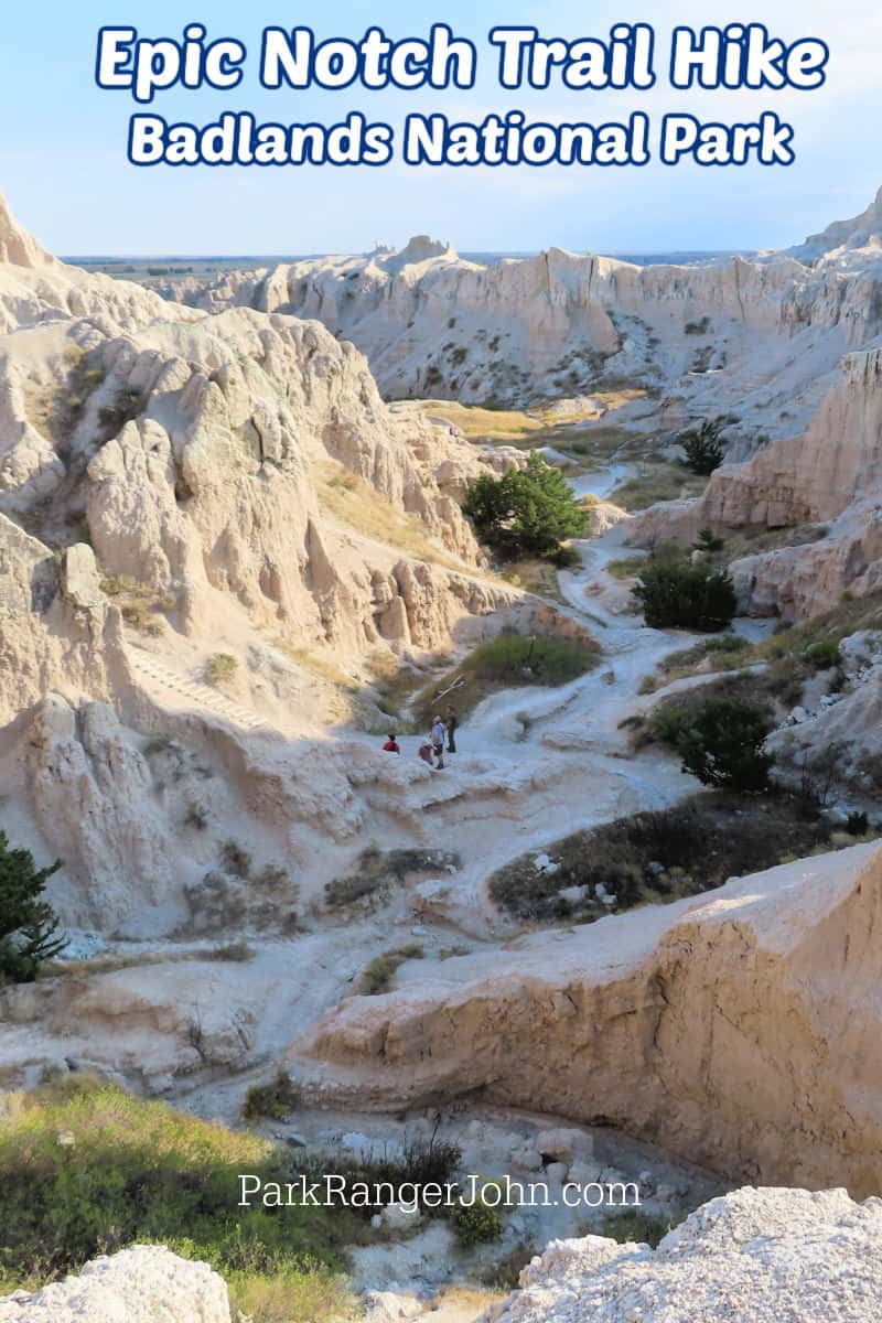 Incredible views from the Notch trail at Badlands National Park in South Dakota