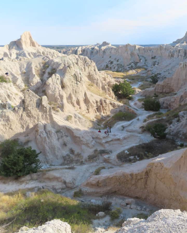 Spectacular views from the Notch Trail in Badlands National Park