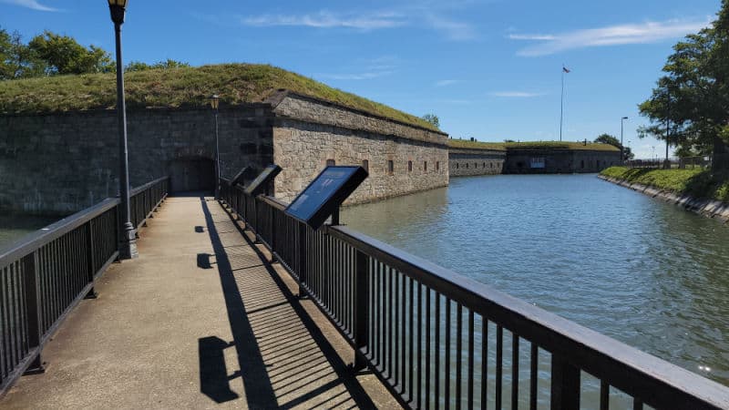 bridge over the moat around Fort Monroe National Monument