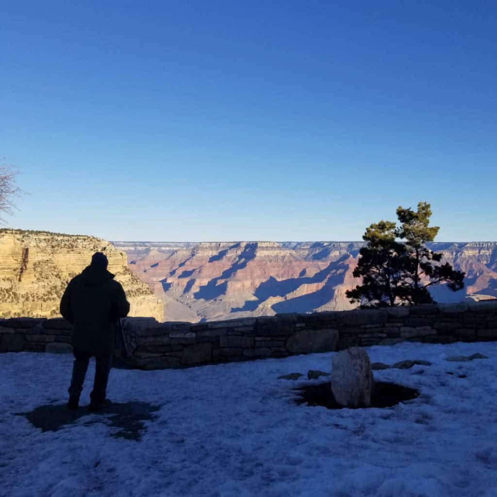 just steps outside the Kachina Lodge in Grand Canyon
