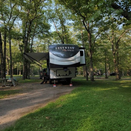 5th Wheel in Big Meadows Campground Shenandoah National Park