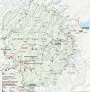 Complete Guide To Yosemite National Park Park Ranger John Yosemite National Park Map 295x300