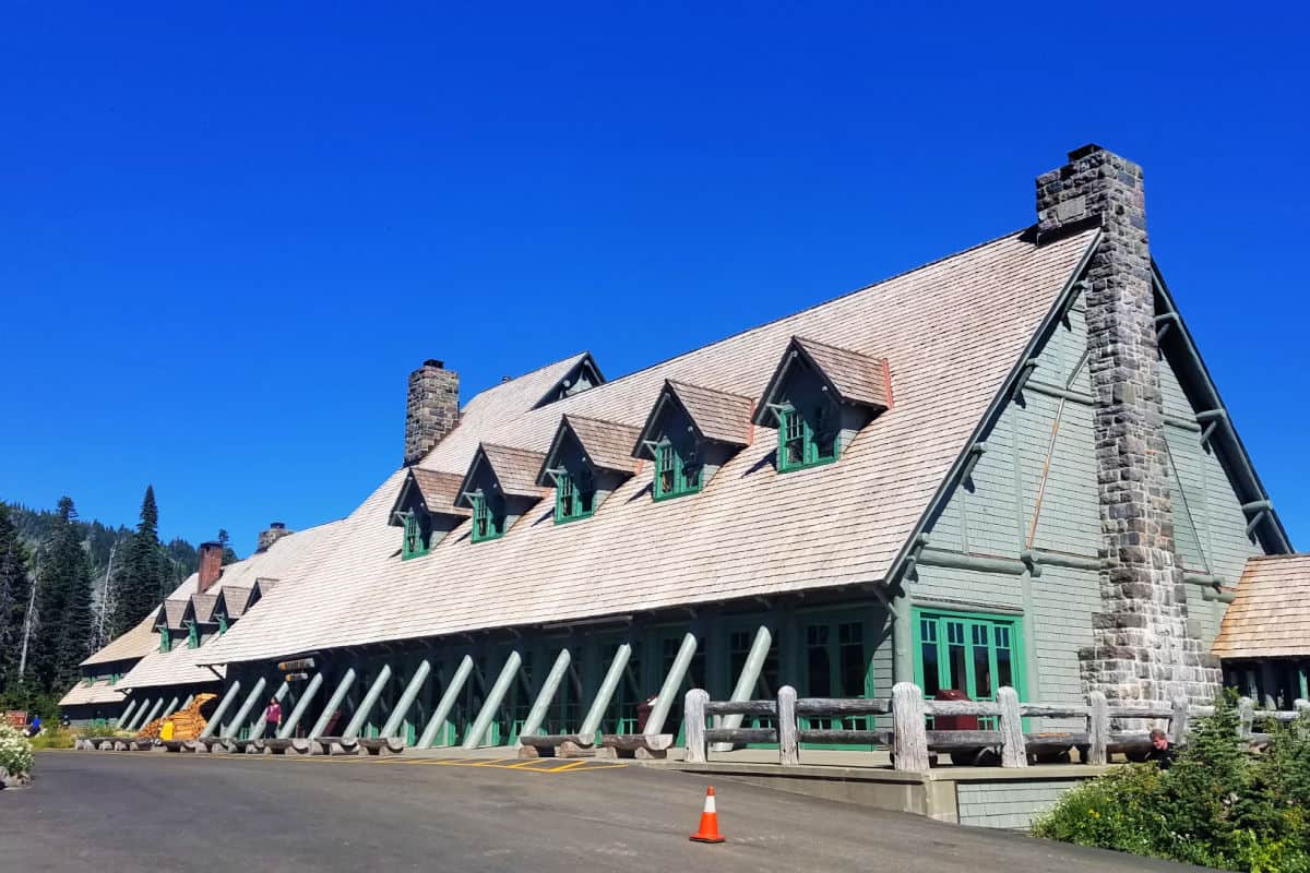 Paradise Inn at Mount Rainier National Park in Washington State 