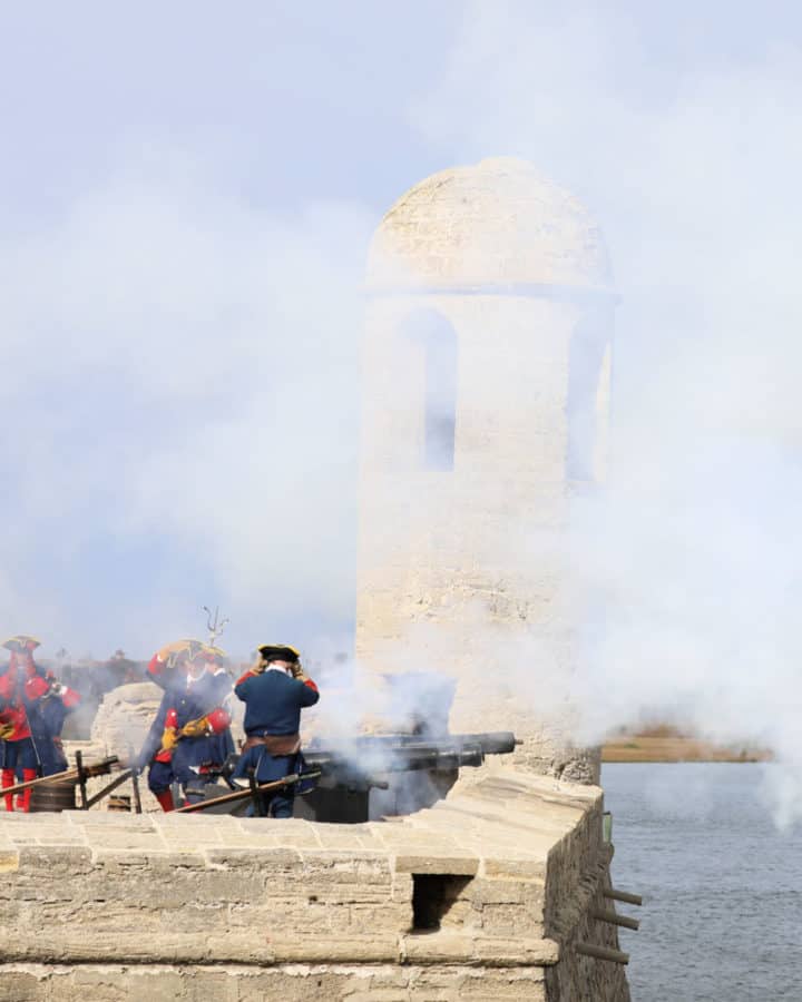 Firing the Cannon at Castillo De San Marcos National Monment