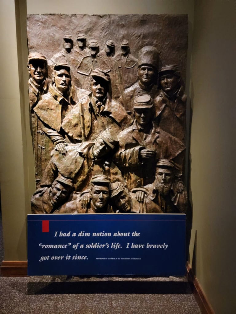 Interpretative Display at Henry Hill Visitor Center