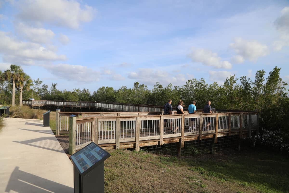 Boardwalk by the Nathaniel P Reed Visitor Center at Big Cypress National Preserve