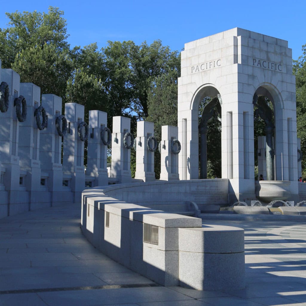 World War 2 National Memorial in Washington DC