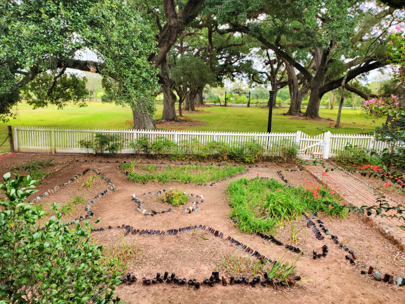 Bottle garden at Oakland Plantation in Cane River Creole NHP