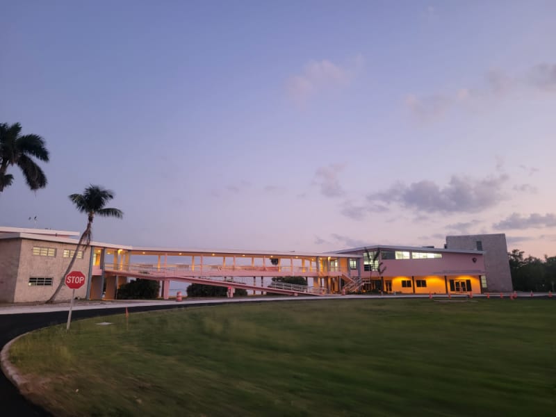 Flamingo Visitor Center at Sunset in Everglades National Park, florida