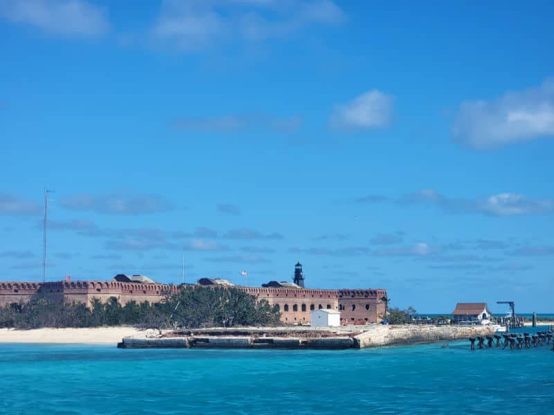 Fort Jefferson in Dry Tortugas National Park from the Yankkee Freedom Dry Tortugas Ferry