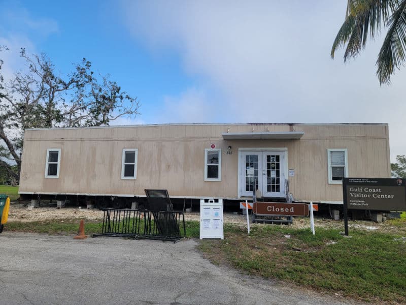 Gulf Coast Visitor Center damaged in Everglades National Park