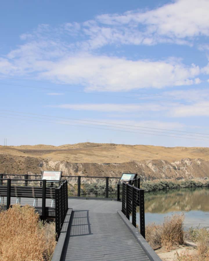 Overlook at Hagerman Fossil Beds National Monument in Idaho