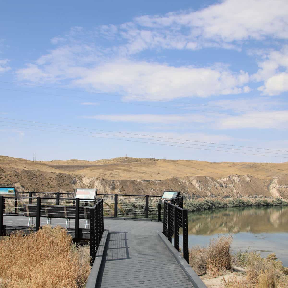 Overlook at Hagerman Fossil Beds National Monument in Idaho