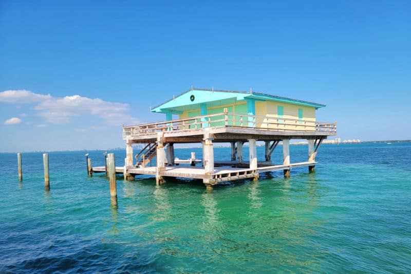 Historic Stiltsville House in Biscayne National Park, Florida