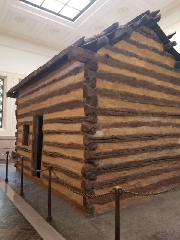 Log Cabin in Lincoln Birthplace Memorial