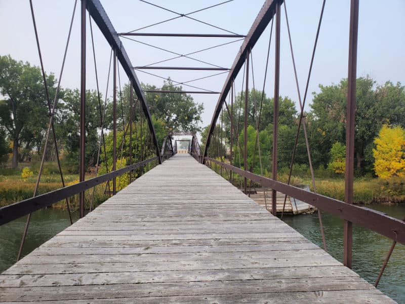 historic iron bridge in Fort Laramie National Historic Site