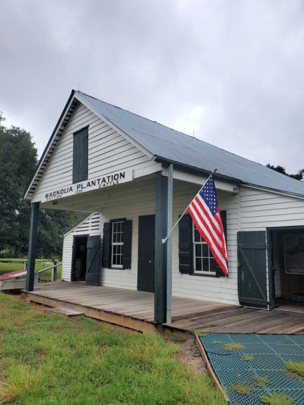 Plantation Store with American Flag at Cane River Creole NHP