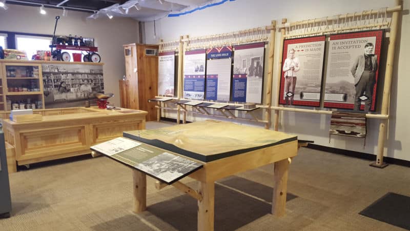 Visitor Center exhibits in Hubbell Trading Post NHS