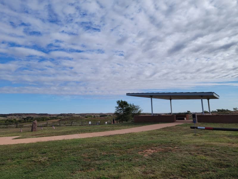 overlook of the Washita Battlefield Park Trail